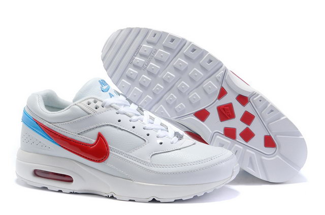 Womens Nike Air Max Classic BW White Blue Red Womens Nike Air Max Classic BW White Blue Red